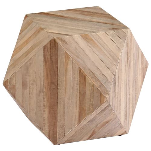 vidaXL Table d'appoint Teck recyclé 40x40x40 cm