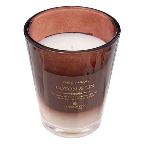 Non Communiqué Marron Atmosphera Créateur D'intérieur - Bougie Parfumée "Alma" 270G Coton & Lin