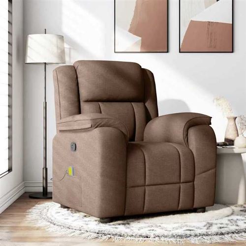 Non Communiqué Marron Vidaxl Fauteuil De Massage, Relaxation Tissu