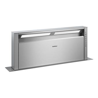 Gaggenau Serie 400 AL400191 - Hotte - Courant descendant télescopique - Niche - largeur : 84 cm - profondeur : 12.2 cm - extraction & recirculation (avec kit supplémentaire d'extraction et de recirculation) - sans moteur - acier inoxydable