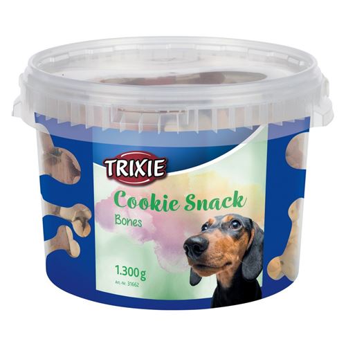 Cookie Snack Bones. friandise pour chien seau de 1.3 kg. - Trixie - TR-31662