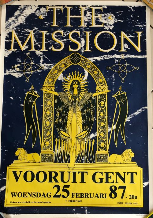 The Mission - Concert 1987 - AFFICHE