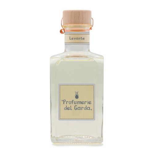 HOMEMANIA Diffuseur Levante - assainisseur d'air avec bâtons - Parfum floral et d'agrumes - 500 ml Jaune Clair en Verre, Bois, Parfum, 7,5 x 7,5 x 19 cm