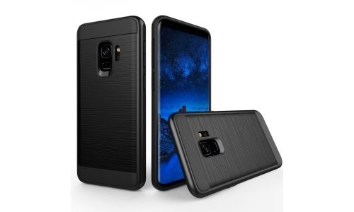 Coque hybride Galaxy S9 renforcée coloris noir