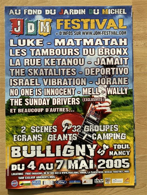 JDM Festival - 1ère édition 2005 - 30x40cm - Affiche