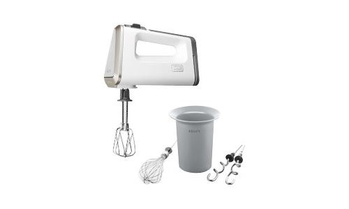 3 Mix 9000 Deluxe GN 9011 - Handmixer - 400 W - wit/ grijs/ geborsteld roestvrij staal