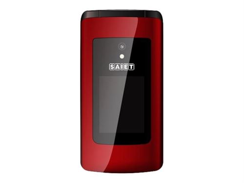 Saiet Like ST-MC20 - Mobiele telefoon - dual-SIM - microSD slot - TFT - 0,3 MP - rood