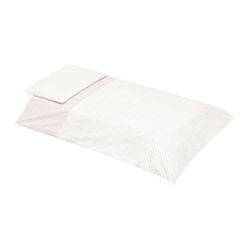 Jeu Housse De Couette + Taie D 100X140 Cm Star Rose