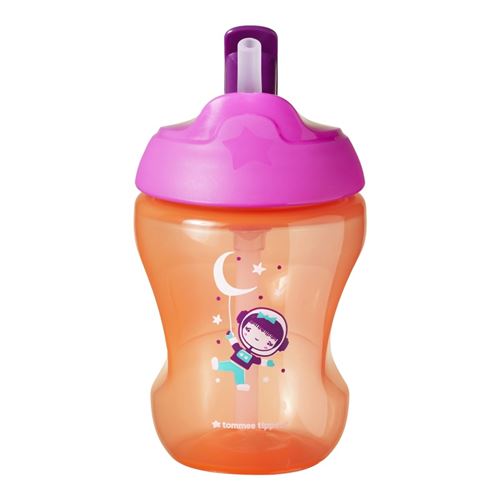 Tasse d'apprentisage à paille bébé et enfant Tommee Tippee Rose