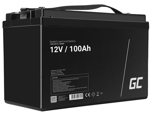 Green Cell AGM batterie Gel Plomb 12V 100Ah