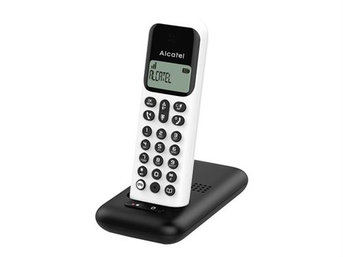 Alcatel D285 Voice - Téléphone Sans Fil - Système De Répondeur Avec Id D'Appelant - (Conférence) À Trois Capacité D'Appel - Blanc