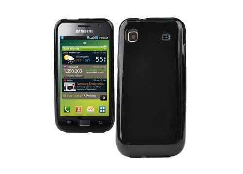 Housse semi rigide noire glossy Samsung i9000 Galaxy S