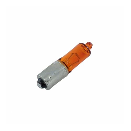 Ampoule-lampe 12v 21w norme e13-2d3 (h21w) culot bax9s mini long ergot deporte orange (clignotant) (x1) -vicma-