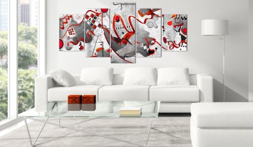 Tableau - Between Waves (5 Parts) Wide .Taille : 100x50