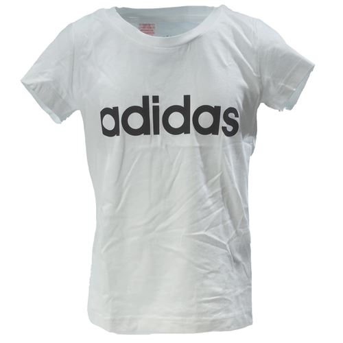 Tee shirt manches courtes Adidas E lin tee mc white/blk g Blanc taille : 7à8AN réf : 16763