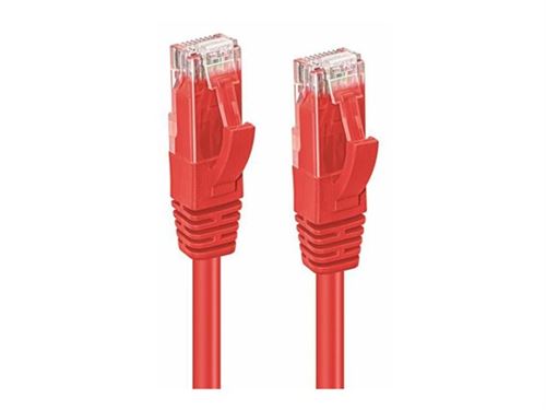 MicroConnect câble de réseau - 0.5 m - rouge