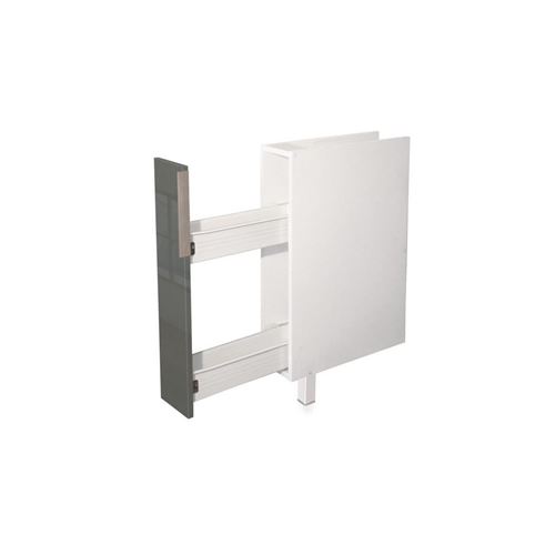 POP Meuble bas de cuisine a epices L 15 cm - Gris brillant