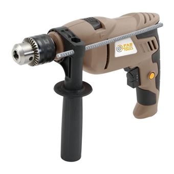Perceuse a percussion FARTOOLS - IP 13 - 750W - Variateur de vitesse - Inverseur de sens - Mandrin a clé 13mm - 1
