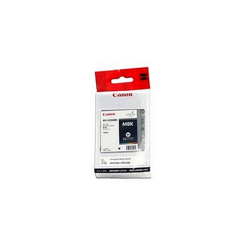 Canon PFI 103 MBK 130 ml originale réservoir d'encre pour imagePROGRAF iPF5100 iPF6100 iPF6200 - vue 1