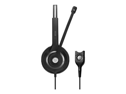 EPOS I SENNHEISER IMPACT SC 268 - 200-serie - headset - op oor - met bekabeling - Easy Disconnect - zwart, zilver