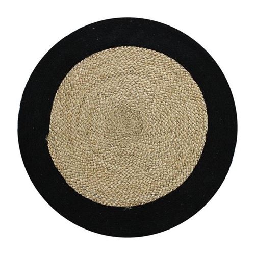tapis funny - ø 70 cm - bande noire