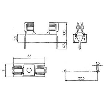 Porte-fusible 5X20mm / TABLEAU