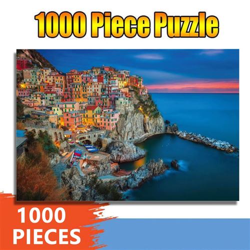Puzzles de Voyage Vintage pour Adultes, 1 000 pièces, Colisée, Tour Eiffel, Paysage, Monuments, paysages de Paris et de l'Italie