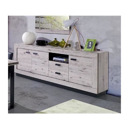 Buffet, bahut grand modèle MALA coloris chêne willington