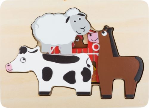 Small Foot puzzle ferme 3 couches 20 x 14 cm