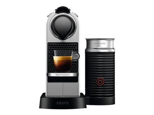 Krups Nespresso CitiZ & Milk XN761B10 - Machine à café avec buse vapeur "Cappuccino" - 19 bar - argent