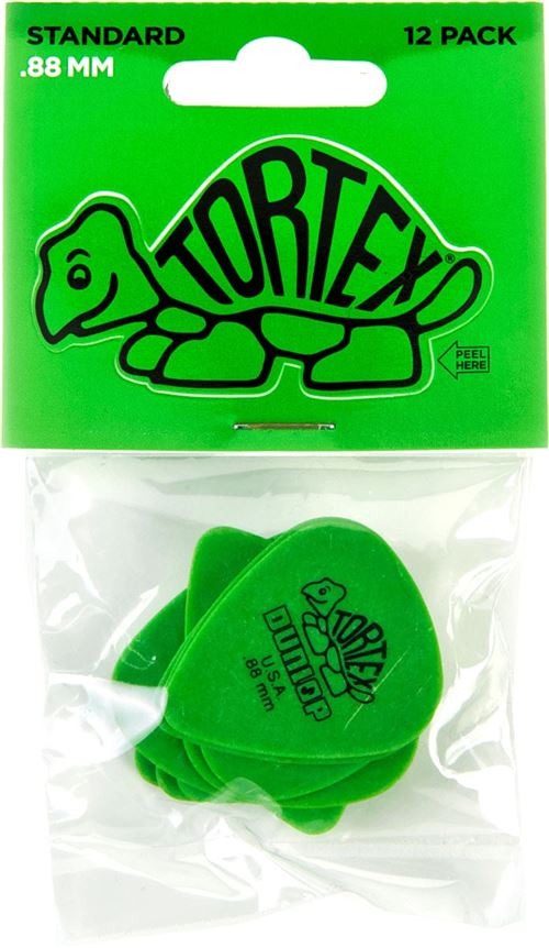 Dunlop Jim 418P88 Pack 12 Tortex Standard 0.88 Mm