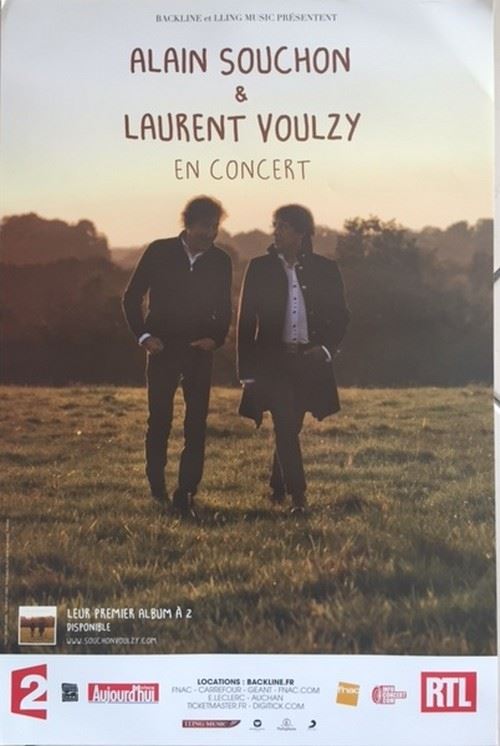 Alain Souchon - Laurent Voulzy - 40x60 cm - AFFICHE / POSTER