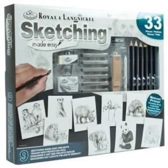 Kit dessin facile animaux de 33 pièces - Peinture - Achat & prix | fnac