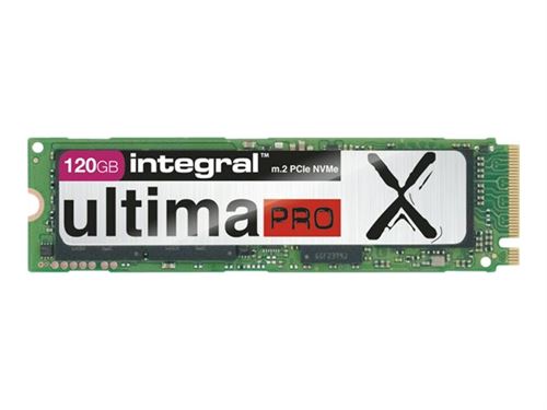 Integral Inssd120gm280nupx UltimaPro X M.2 2280 PCIe NVMe Solid State Drive – Vert 120 Go Green