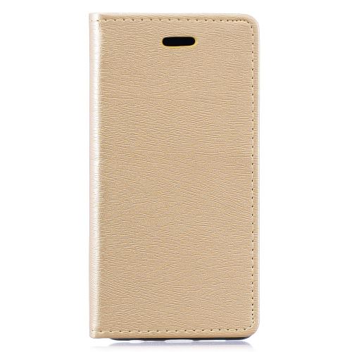 Etui en PU motif bois auto-absorbé avec support or pour votre Huawei P30