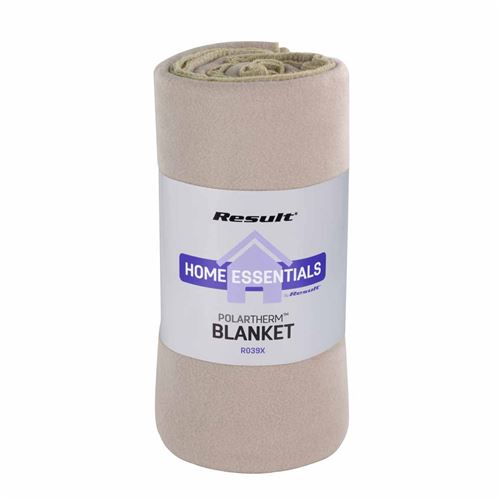 Plaid couverture polaire - R039X BEIGE - 175 x 140 cm - taille:unique