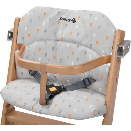 chaise haute - coussin chaise haute - plateau chaise coussin confort timba warm grey