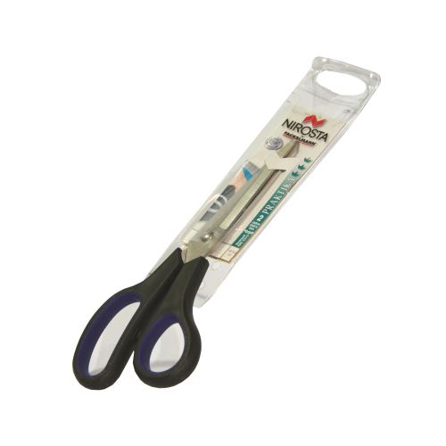 Fackelmann 48158 nirosta praktika ciseaux universel acier inoxydable pp bleu noir argent 20 x 7,5 x 1 cm