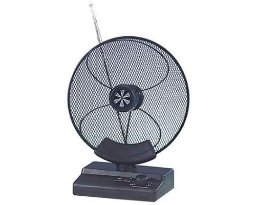 MKC Mercury antenne amplifiée d'intérieur UHF/VHF, Noir