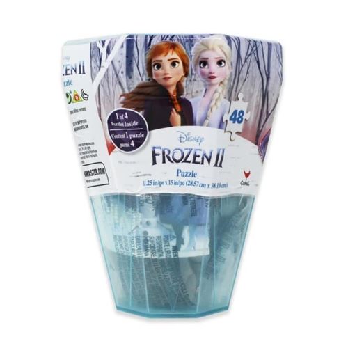 Disney La Reine des Neiges 2 - 6053767 - Jeu enfant - Boîte forme de découpe Puzzles lenticulaire Frozen 2