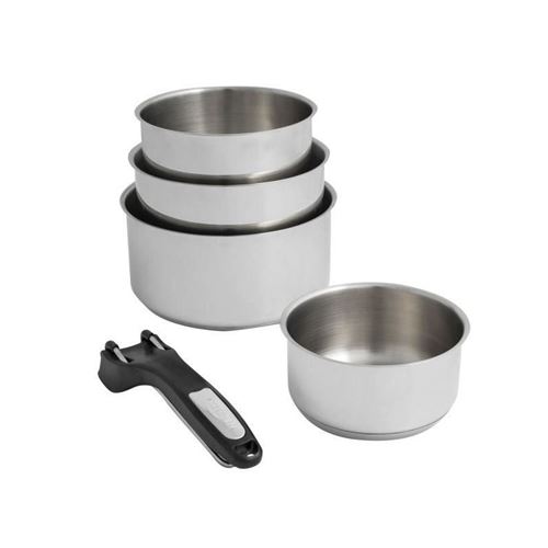 Sitram Set De 4 Casseroles 14-16-18-20cm + 1 Pince Amovible Tous Feux Dont Induction