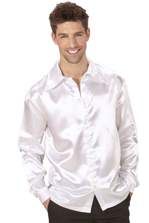 Chemise blanche chic satinée - Taille M