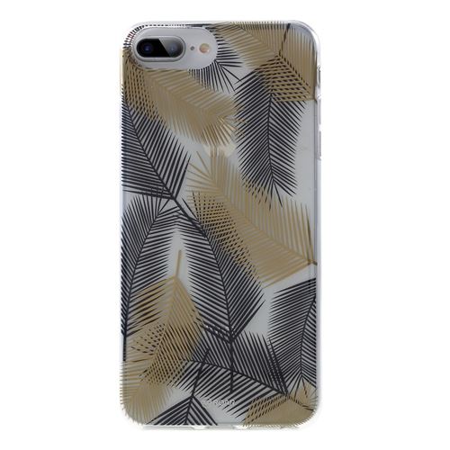 Coque en TPU noir/jaune pour votre Apple iPhone 8 Plus/7 Plus/6 Plus 5.5 inch