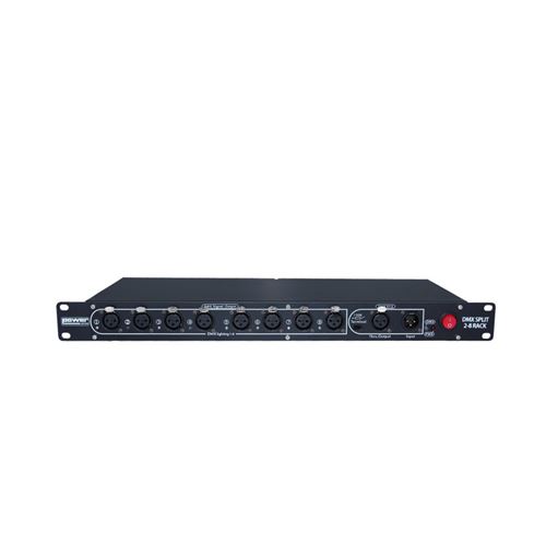 Power Lighting Dmx Split 2-8 Rack - Splitter DMX 8 Canaux Rackable