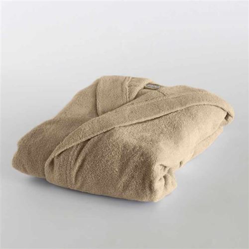 Peignoir Svad Dondi Ti Amo Unisexe 100% Coton, Taille: M, Couleur: Beige Juta
