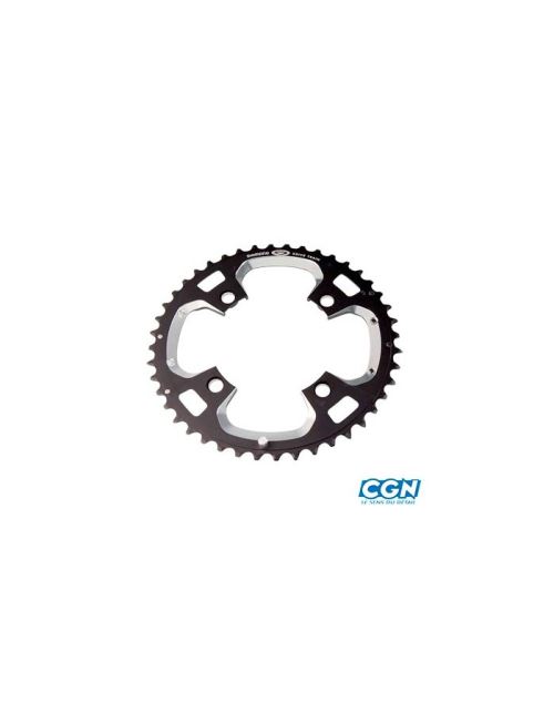 Plateau vtt triple diam 104 exter 44dts noir 4 branches shimano origine xt m770 9v