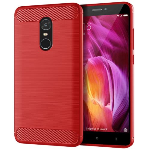 Etui Coque de protection durable souple pour Redmi Note 4 - Rouge