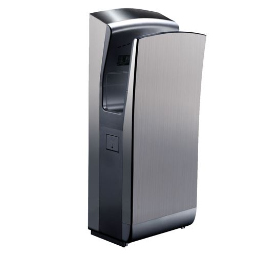 Sèche-mains à air pulsé 1650 W sur pied en inox