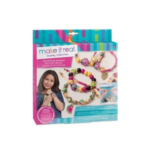 Make it real - bijoux perles bois a décorer