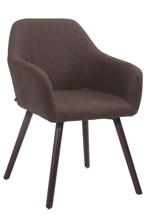 Chaise visiteur Achat V2 tissu , Marron/Noyer